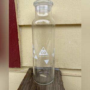 Colorado 24 Ounce Glass Water Bottle